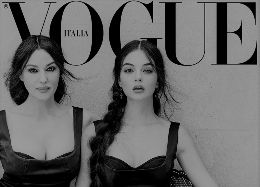 Моніка Беллуччі вперше знялася для обкладинки Vogue з донькою