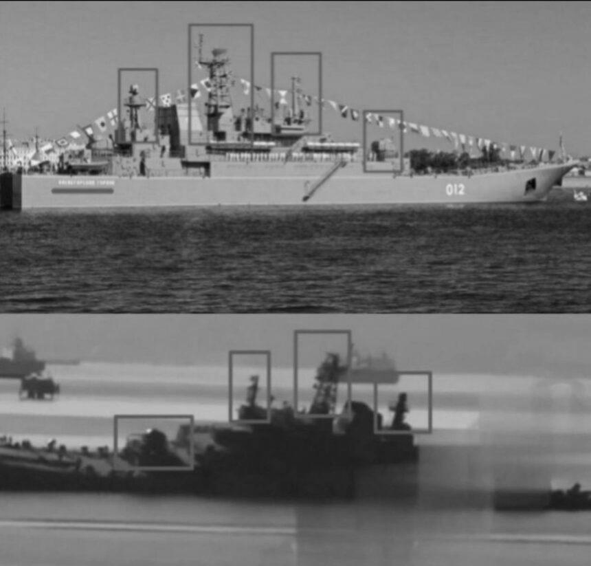 В бухті Новоросійська пошкоджено великий десантний корабель (відео)