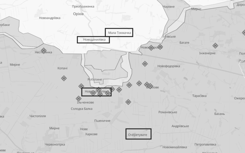 ЗСУ продовжують наступ на Мелітопольському напрямку ‒ Генштаб