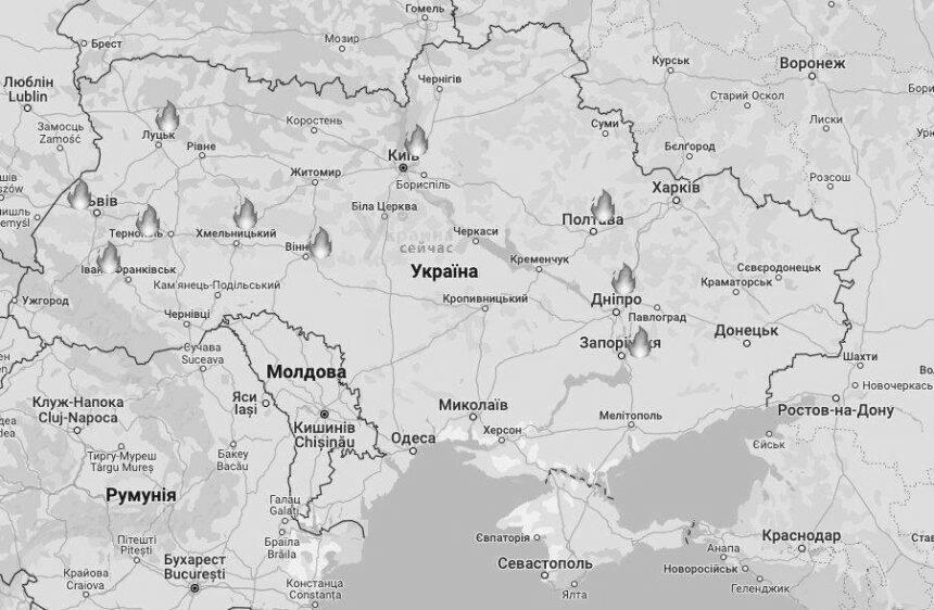 Повідомляють про прильоти у Львові та Запоріжжі. Є поранені