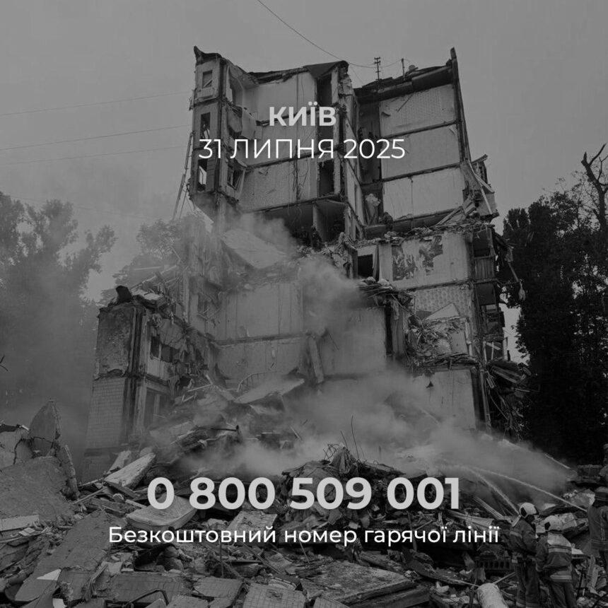 Фонд Ріната Ахметова готовий надати допомогу дітям, які постраждали внаслідок атаки на Київ у ніч на 31 липня