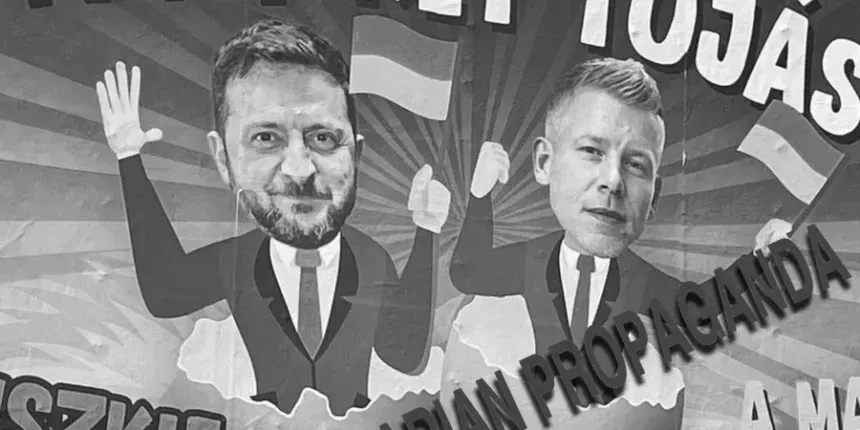 МЗС України розкритикувало уряд Угорщини через карикатурну рекламу із Зеленським