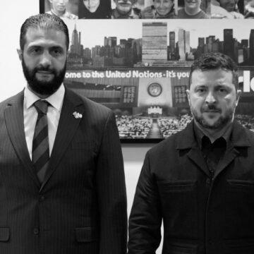 Зеленський зустрівся з президентом Сирії: домовилися працювати у сфері безпеки та економіки Зеленський зустрівся з президентом Сирії: домовилися працювати у сфері безпеки та економіки